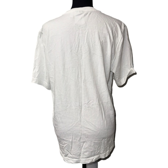 Adidas Originals - Trefoil T-Shirt White Camo Logo Short Sleeve - Size Medium - Picture 4 of 8